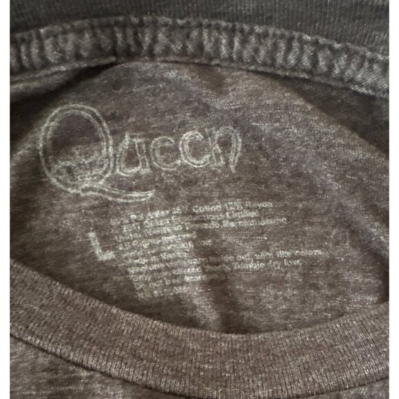 Queen Large Graphic Tee T-Shirt Band Tour Rock Concert Black Cotton Blend Unisex - Picture 4 of 4